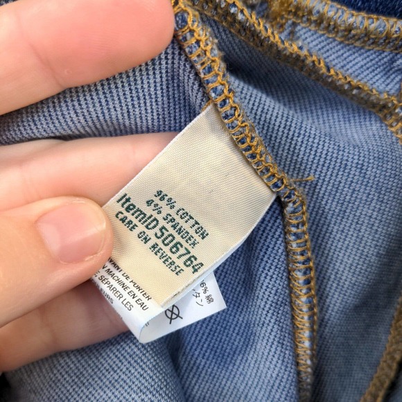 L.L. Bean Women's Pull On Cropped Jeans Blue XS Denim 5-Pocket - Picture 9 of 11